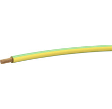 Câble de mise à la terre avec isolation vert jaune et fils de cuivre apparents