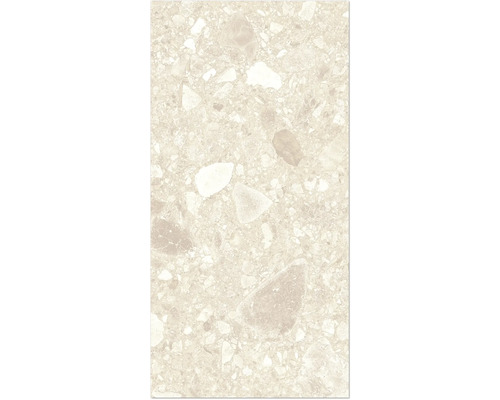 Gros plan d'un carreau de sol aspect terrazzo