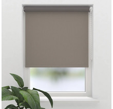 Graues Rollo am Fenster zur Beschattung