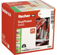 Fischer DuoPower 6x50 chevilles, paquet de 100
