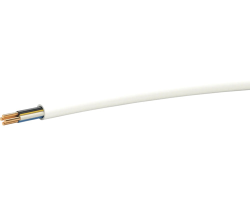 Telefonkabel U72 2x4x0,5 mm2 weiss Cca (Meterware) Elektrisches Kabel mit verschiedenen Adern.