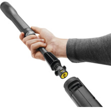 Hochdruckreiniger-Strahlrohr wird verbunden