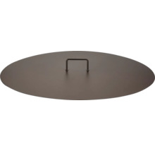 Couvercle pour foyer avec poignée