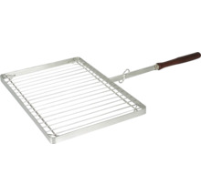 Grille de barbecue avec manche en bois