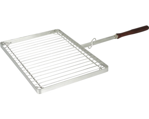 Grille de barbecue avec manche en bois
