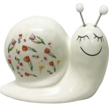 Dekorative Schneckenfigur mit Blumenmuster