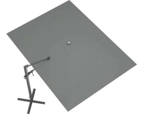 Rechteckiger Sonnenschirm mit Fuss