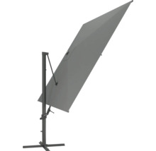 Rechteckiger Ampelschirm mit Standfuß für den Aussenbereich