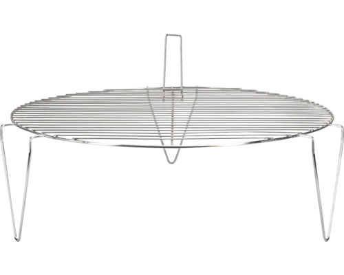 Grille de barbecue ronde en métal avec pieds