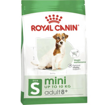 Royal Canin Mini Adult 8+ Hundetrockenfutter, geeignet für kleine Hunde bis 10 Kilogramm zur Gewichtserhaltung und Unterstützung der Vitalität