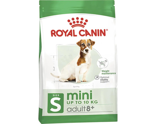 Nourriture pour chiens Royal Canin Mini Mature 2 kg Aliment sec pour chiens Royal Canin Mini Adult 8+, adapté aux petits chiens jusqu'à 10 kilogrammes pour le maintien du poids et le soutien de la vitalité