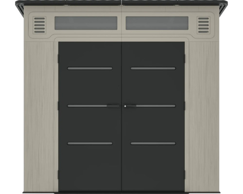 Abri de jardin avec double porte