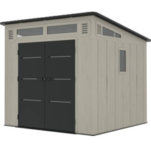 Abri de jardin en plastique avec double porte