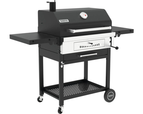 Barbecue au charbon de bois Tenneker avec surfaces de rangement et thermomètre