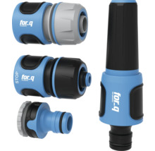 for_q Jeu de raccords pour tuyau d'arrosage avec lance