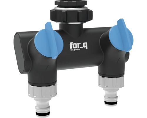 Distributeur à 2 voies for_q for_q Wasserverteiler mit zwei Ausgängen für den Garten