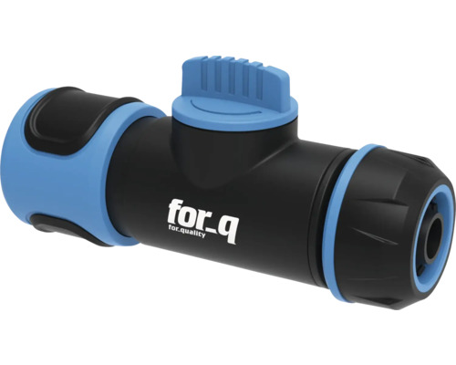 Regulierstop for_q 1/2" For_q Logo Wasserhahnanschlussstück für Gartenschläuche