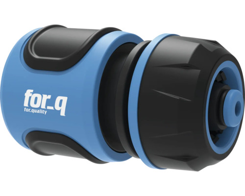 for_q Schlauchverb. 1/2"-5/8" mit Wasserstop Gartenschlauchkupplung von for_q
