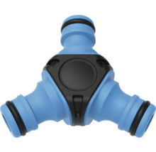 Gartenschlauch-Verteiler mit drei Anschlüssen