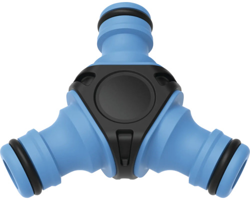 Schlauchabzweigung for_q Y-Stück1/2" Kunststoff Gartenschlauch-Verteiler mit drei Anschlüssen