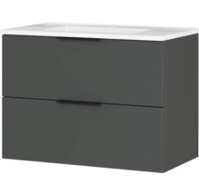 Waschtischunterschrank mit zwei Schubladen und Waschbecken