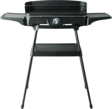 Barbecue électrique avec espace de rangement et bouton de commande