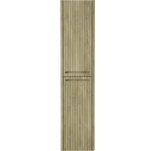 Armoire en bois avec rainures verticales