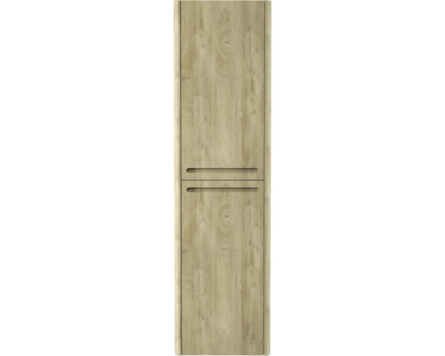 Armoire de salle de bain aspect bois avec deux tiroirs