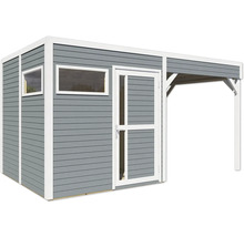 Gartenhaus mit Tür, Fenster und Vordach