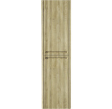 Armoire en bois avec façade de porte rainurée