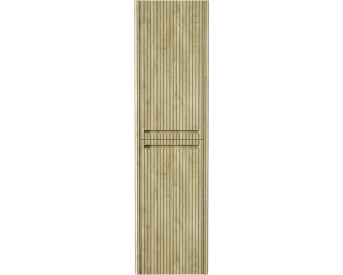 Armoire en bois avec façade de porte rainurée