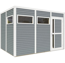 Gartenhaus aus Holz mit Tür und Fenstern