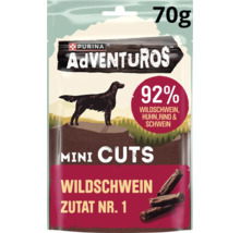 Purina Adventuros Mini Cuts Snack pour chien au sanglier, paquet de 70g