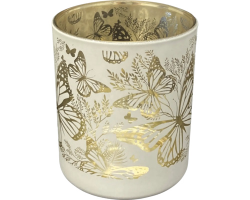 Dekoglas mit Schmetterlingsmotiv