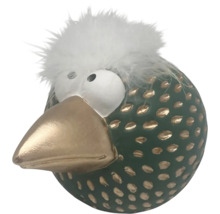 Dekorative Vogel Figur mit Federn