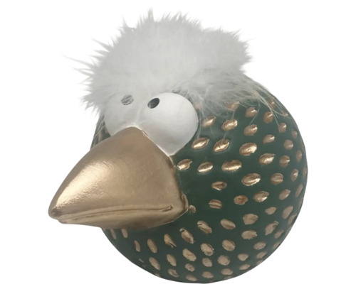 Dekorative Vogel Figur mit Federn