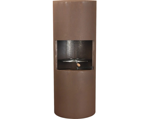 Cheminée de barbecue de jardin en métal avec grille de cuisson