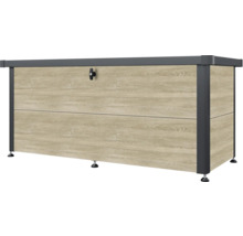 Coffre de rangement en bois avec serrure