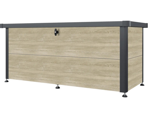 Coffre de rangement en bois avec serrure