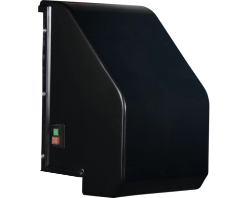 Schwarzes Gehäuse für Torantriebe mit Schaltern