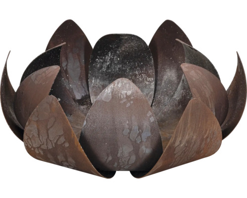 Fleur de lotus décorative en métal