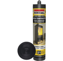 Mastic Soudal résistant aux hautes températures pour cheminée et poêle