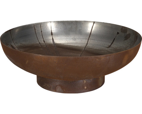 Braséro en acier avec aspect rouille