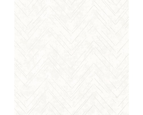 Papier peint intissé 84886 Memento Structure blanc Papier peint à motif zigzag
