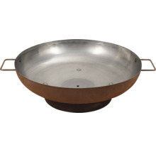 Brasero en métal avec poignées