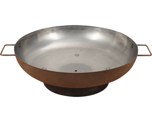 Brasero en métal avec poignées