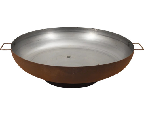 Brasero en métal avec poignées