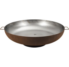 Brasero en acier avec poignées