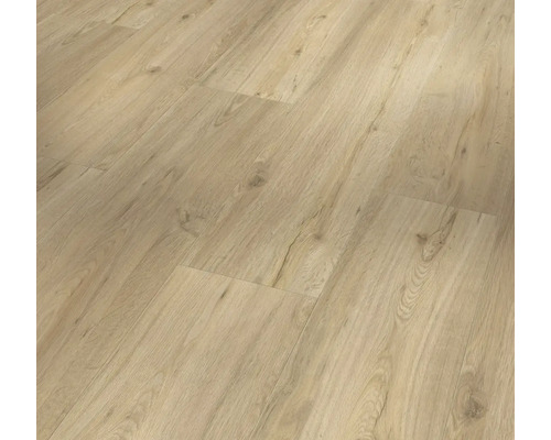 Rigid Vinylboden Eiche natur Landhausdiele Klickverbindung 1209 x 225 x 5,3 mm Verlegte Bodenpaneele mit Holzstruktur