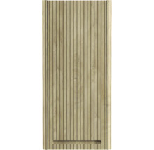 Revêtement en bois avec des lamelles verticales